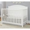 Solid Wood Convertible Crib in White