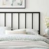 Full size Modern Classic Black Metal Headboard