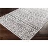 5 ft. x 8 ft. Black Off-White Chevron Coastal Area Rug