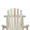 FarmHouse Classical Fir Wood Rocking Adirondack Chair Natural