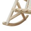 FarmHouse Classical Fir Wood Rocking Adirondack Chair Natural