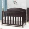 SF Home Espresso Solid Wood Convertible Crib