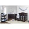 SF Home Espresso Solid Wood Convertible Crib