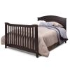 SF Home Espresso Solid Wood Convertible Crib