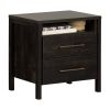 Modern Java 2 Drawer Nightstand