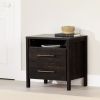 Modern Java 2 Drawer Nightstand