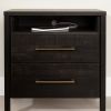 Modern Java 2 Drawer Nightstand