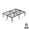 Full 18-inch Metal Bed Frame with Under-bed Storage Space