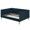 Full size Modern Navy Blue Upholstered Daybed