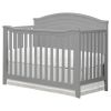 SF Home Solid Wood Convertible Crib in Grey