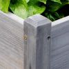 3 Grey Elevated Planter Garden Beds