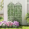 6-Ft Heavy Duty Outdoor Galvanized Metal Garden Trellis