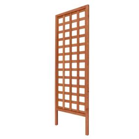 72-inch Outdoor Modern Wooden Garden Trellis in Cedar Wood