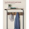 Modern Entryway Coat and Shoe Rack with 4 Shelves