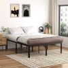 King 18-inch Metal Bed Frame with Under-bed Storage Space