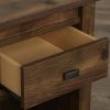 Farmhouse Bedroom Nightstand in Rustic Pine Finish