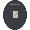 Oval 36 x 24-inch Beveled Bathroom Living Room Vanity Frameless Wall Mirror