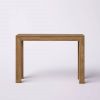 Solid Wood Modern Accent Console Table in Medium Brown Pecan Finish