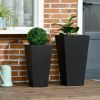 Modern Patio Flower Pot Planter Box in Black