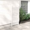 75-inch White Vinyl Outdoor Garden Trellis