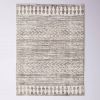 6.6-ft. x 9-ft. Grey Ivory Chevron Stripe Geometric Area Rug