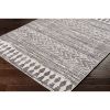 6.6-ft. x 9-ft. Grey Ivory Chevron Stripe Geometric Area Rug