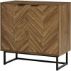 Modern Entryway Sideboard Storage Cabinet in Walnut