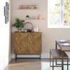 Modern Entryway Sideboard Storage Cabinet in Walnut