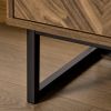 Modern Entryway Sideboard Storage Cabinet in Walnut