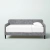 Twin size Modern Grey Silver Velvet Upholstered Daybed