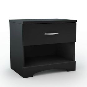 Modern Nightstand in Black