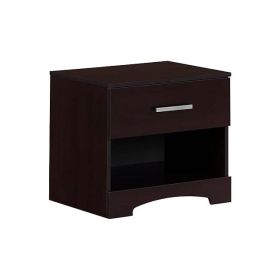 Modern Nightstand in Dark Brown