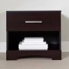 Modern Nightstand in Dark Brown