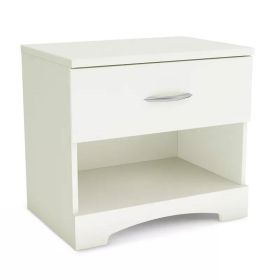 Modern Nightstand in White