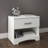 Modern Nightstand in White