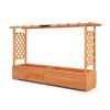 Rectangle Raised Garden Bed with Side Trellis