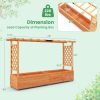 Rectangle Raised Garden Bed with Side Trellis