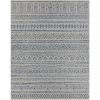 2 ft. x 3 ft. Blue Grey Chevron Coastal Area Rug