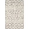 3-ft. x 5-ft. Persian Style Area Rug Grey Beige Ivory