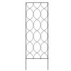 Modern 6-Ft Metal Garden Trellis with Black Powder Coated