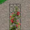 Modern 6-Ft Metal Garden Trellis with Black Powder Coated