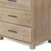 Modern Farmhouse Solid Wood 5 Drawer Bedroom Chest - Pine