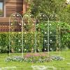 6-ft Steel Outdoor Garden Trellis in White Metal Finish