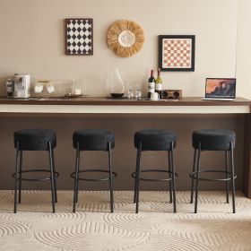 Contemporary High Round Bar Stools