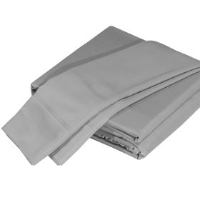 Luxurious Viscose from 100% Bamboo 4-Piece Sheet Set, Queen - Silver Grey