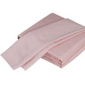 Luxurious Viscose from 100% Bamboo 4-Piece Sheet Set, Queen - Pale Rose