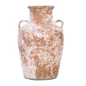 Artisan Ceramic Aged Terracotta Vase