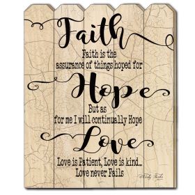 "Faith Hope Love" by Cindy Jacobs, Printed Wall Art