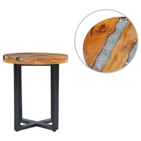 Solid Teak Wood with Polyresin Coffee Table