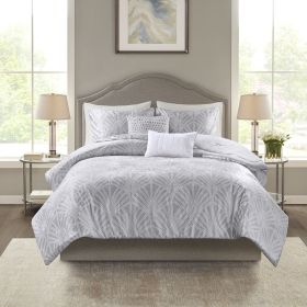 5 Piece Crushed Velvet Comforter Set